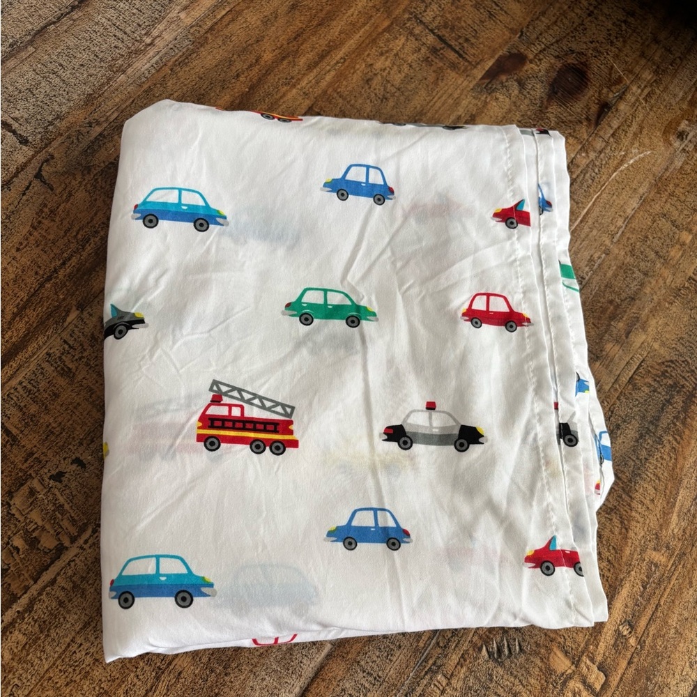 Colorful Car Print Bedding Flat Sheet